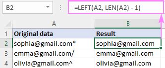 excel extract last 4 characters|Excel: Remove first or last characters (from left or right).